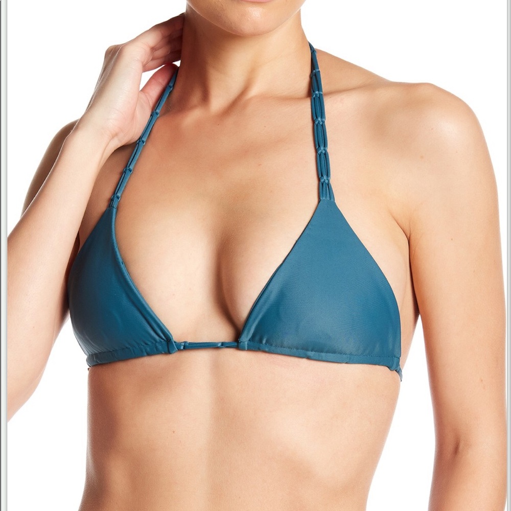New Mikoh Indies Macrame Triangle Top Bikini L